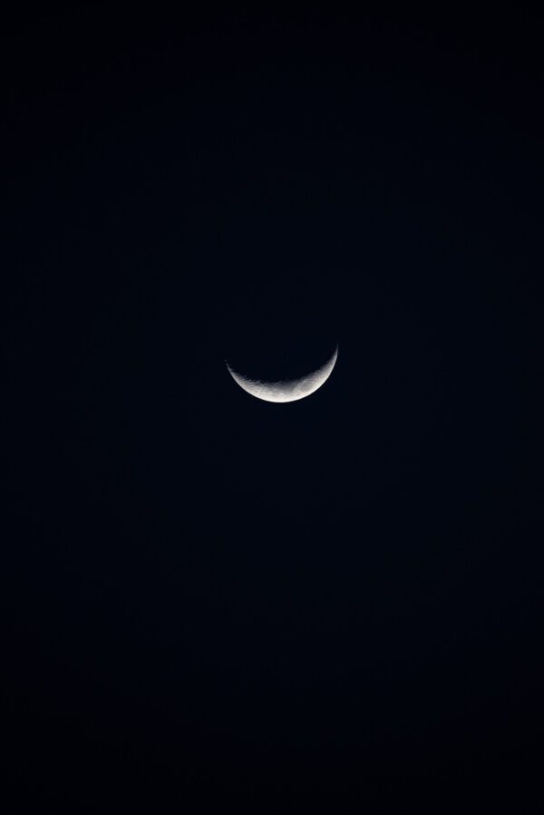 minimalist moon photography print