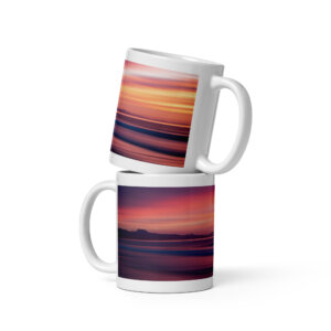 White glossy mug