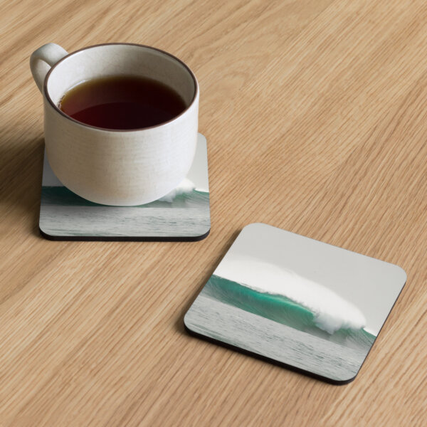 Cork-back coaster