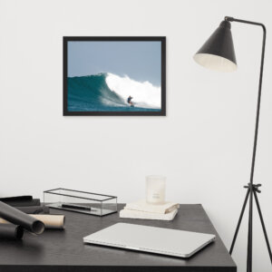 Framed photo paper poster
