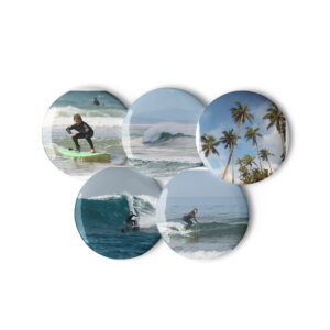 Set of pin buttons
