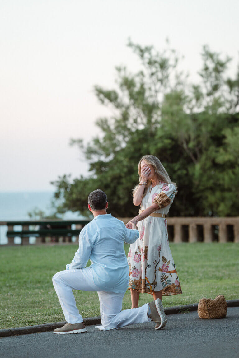 Weeding proposal in Biarritz
