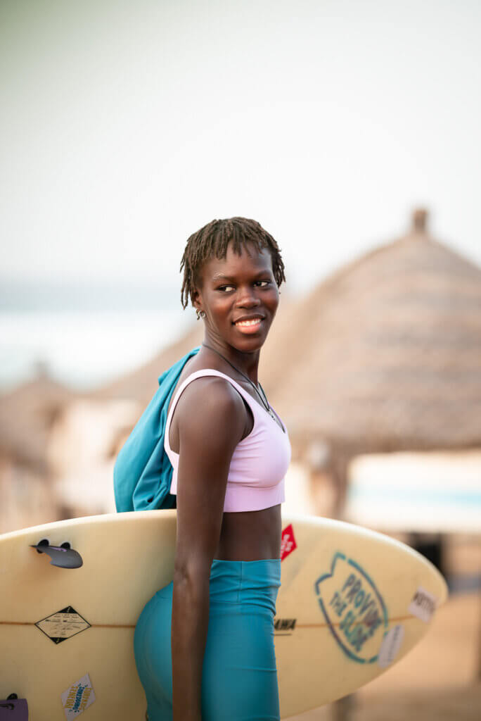 lifestyle surf session before entering the water