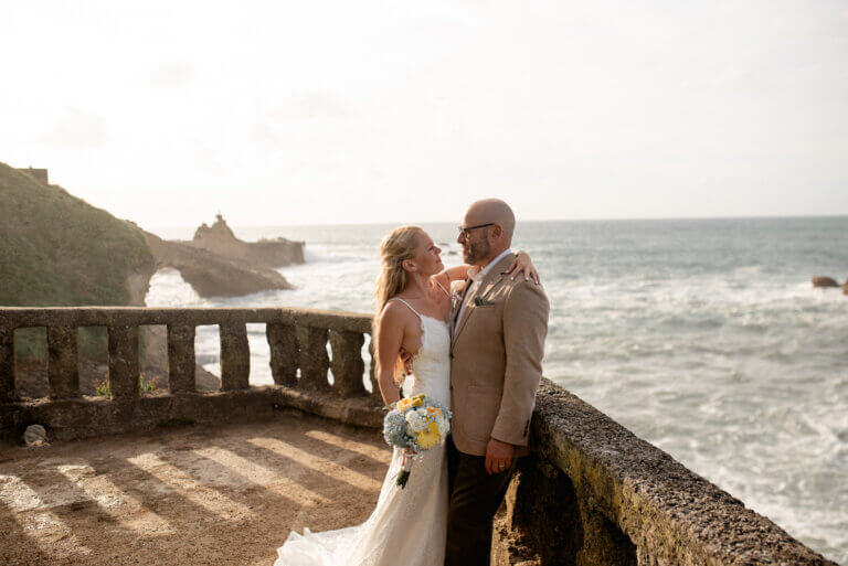 couple photography session in coastal landscape